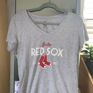 RED SOX v neck t shirt